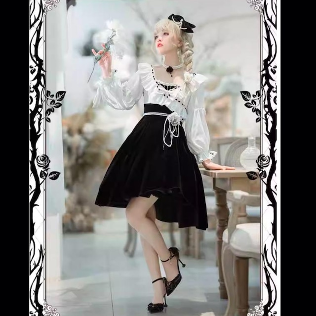 ロリータファッション通販 SEASONZ クラロリ ジャンパースカート ゆめかわ ガーリー 甘め ロマンティック かわいい ロリータファッション lolita