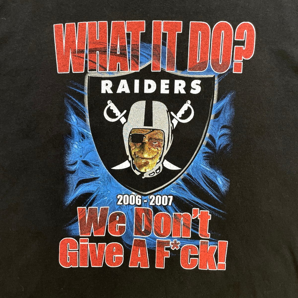 00年代 NFL OAKLAND RAIDERS レイダース チームロゴプリントTシャツ