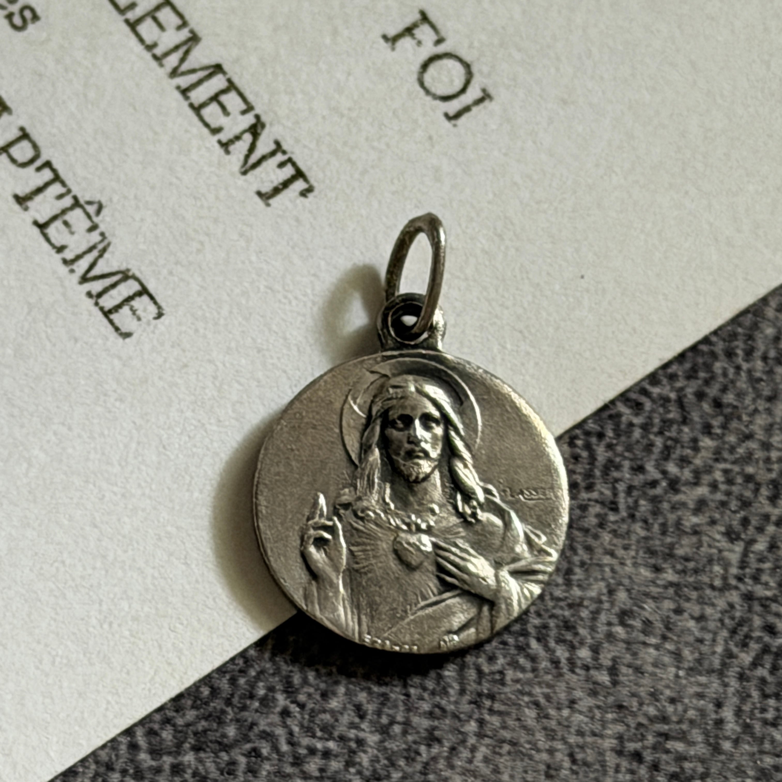 Antique medaille Mary