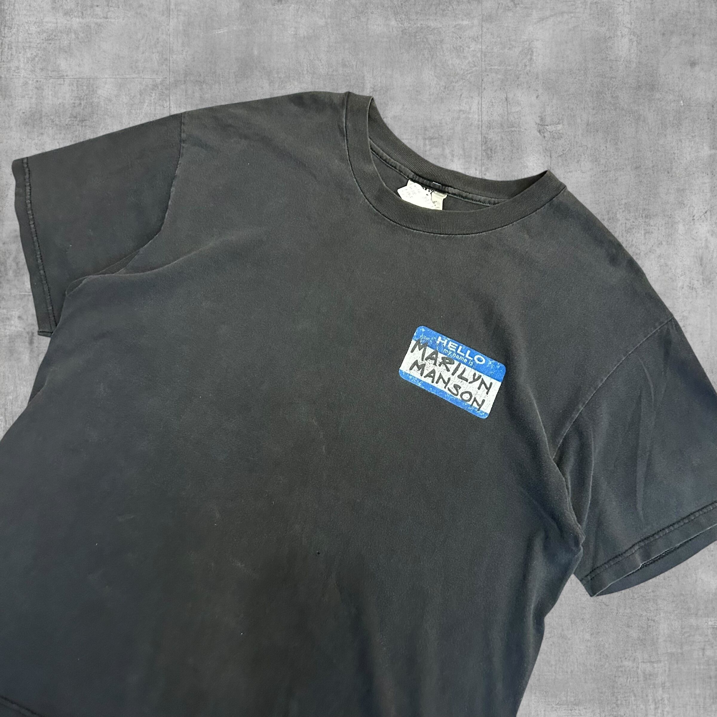 極上個体】90's Marilyn Manson Tee “Hello My Name Is Marilyn Manson