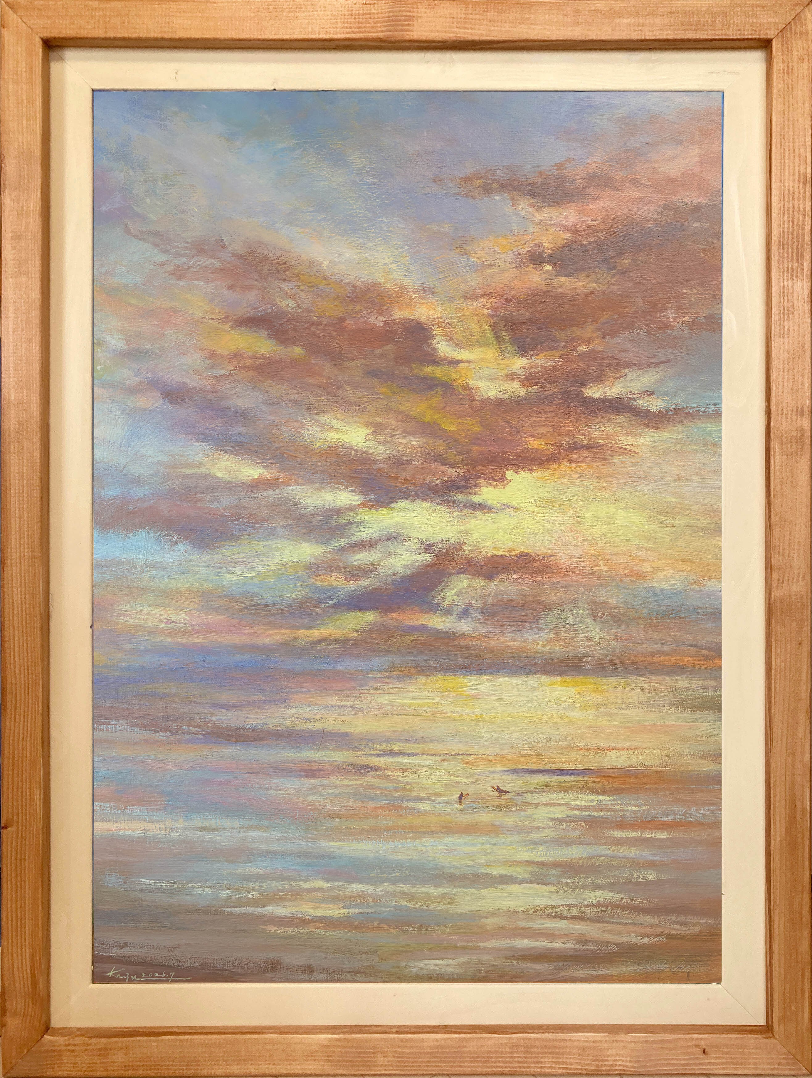 江ノ島の月 | 海の絵を描く画家・亀山和明作品 ON LINE SHOP