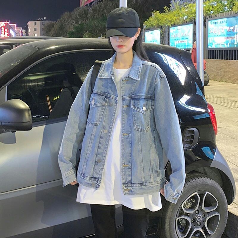 スプリングオータムジャケット ルーズ 春物 秋物 試着室17235361642