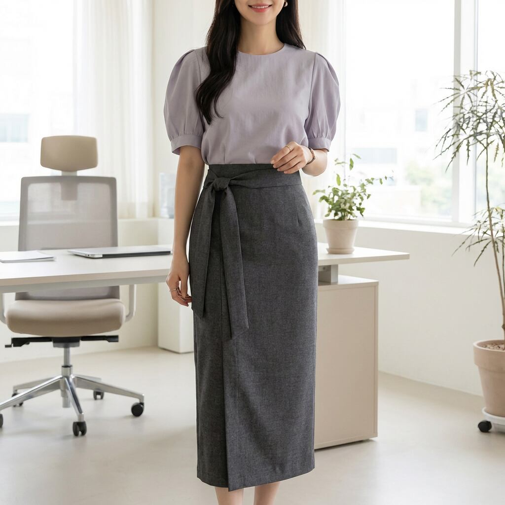 ミドルスリットスカート A0925