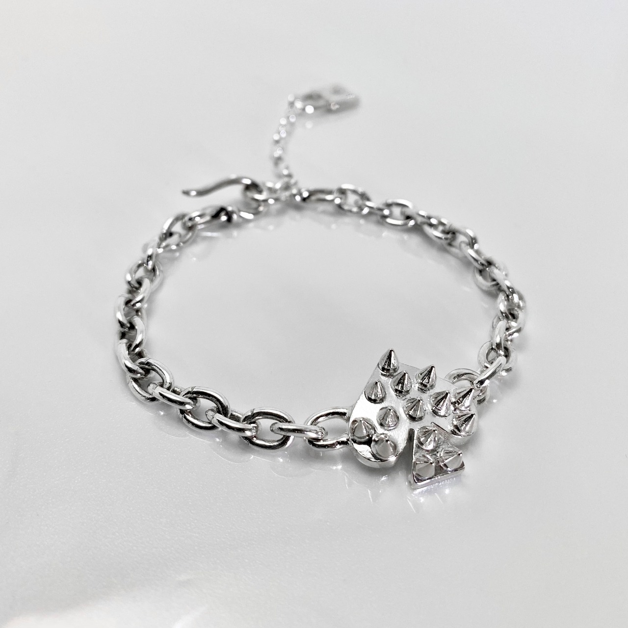 SPIKE:SPADE CHAIN BRACELET / スパイクスペードチェーンブレスレット