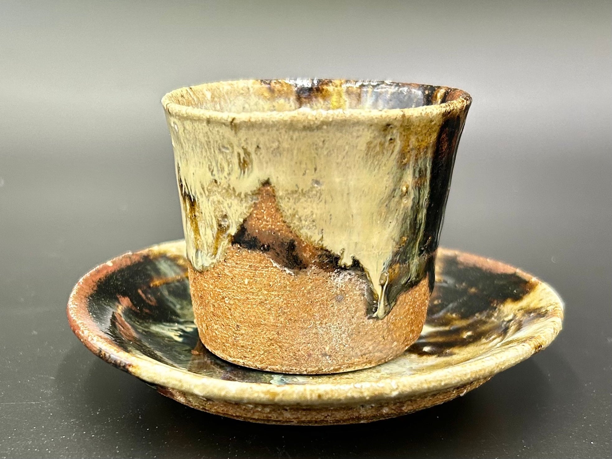 朝鮮唐津エスプレッソ カップ＆ソーサー／Chosen-karatsu espresso cup