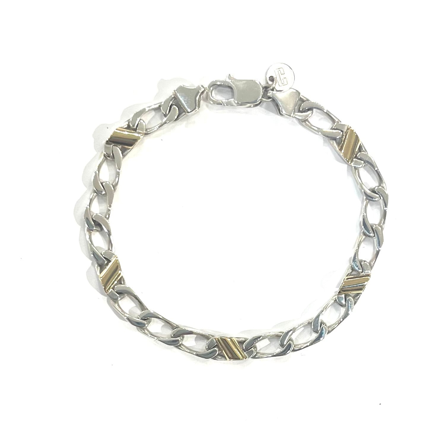 艶と18K 【TIFFANY&CO.】 2558 コンビカラーブレスレット シルバー925
