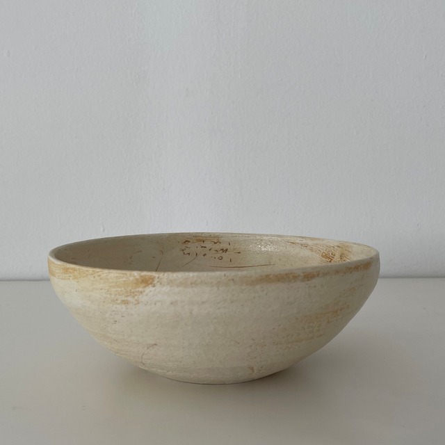 西川 聡 作　白い鉢