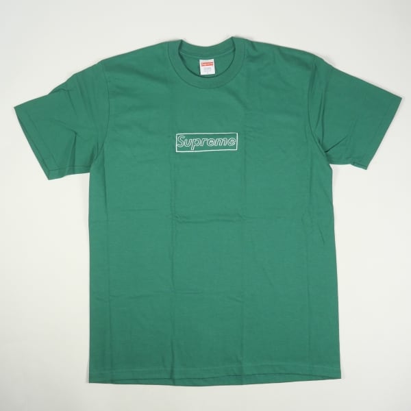 Size【L】 SUPREME シュプリーム 21SS KAWS Chalk Logo Tee Tシャツ 緑 ...
