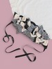 many many ribbon head dress(black)