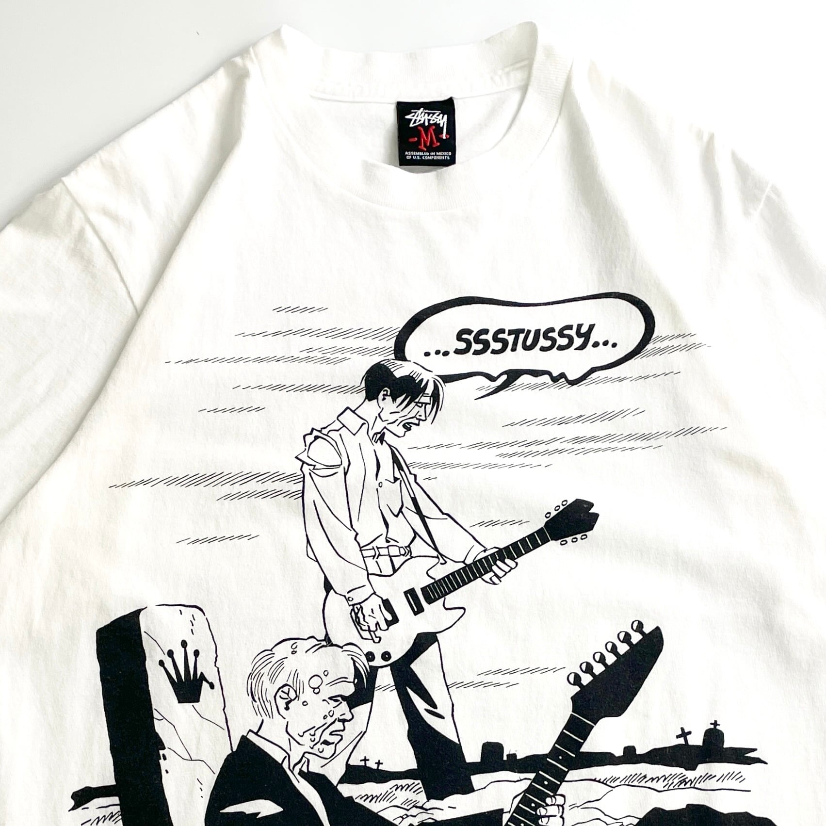 00s Stussy Guitar Graphic Tee