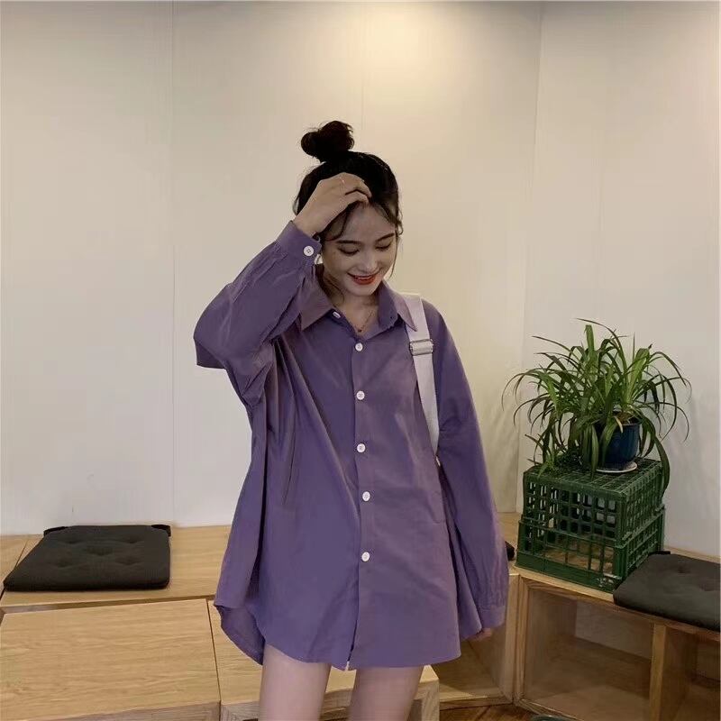 ポケット付き　カラーシャツチュニック　AJ22263-B08