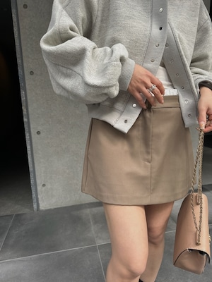 double waist mini skirt