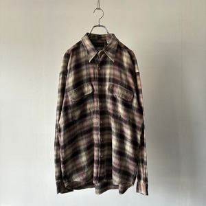 -BUGLE BOY- check cotton flannel shirt