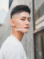 【メンズ】アップバングスキンフェード