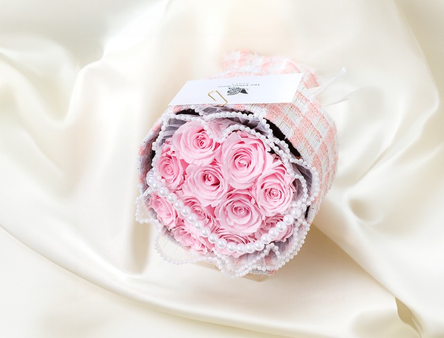 ツイードブーケ（ピンク）