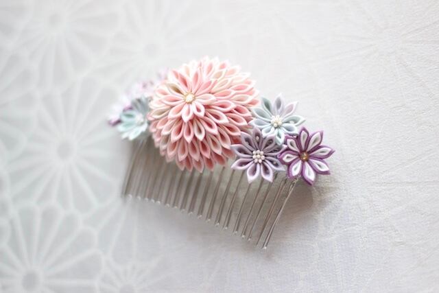 つまみ細工 コーム