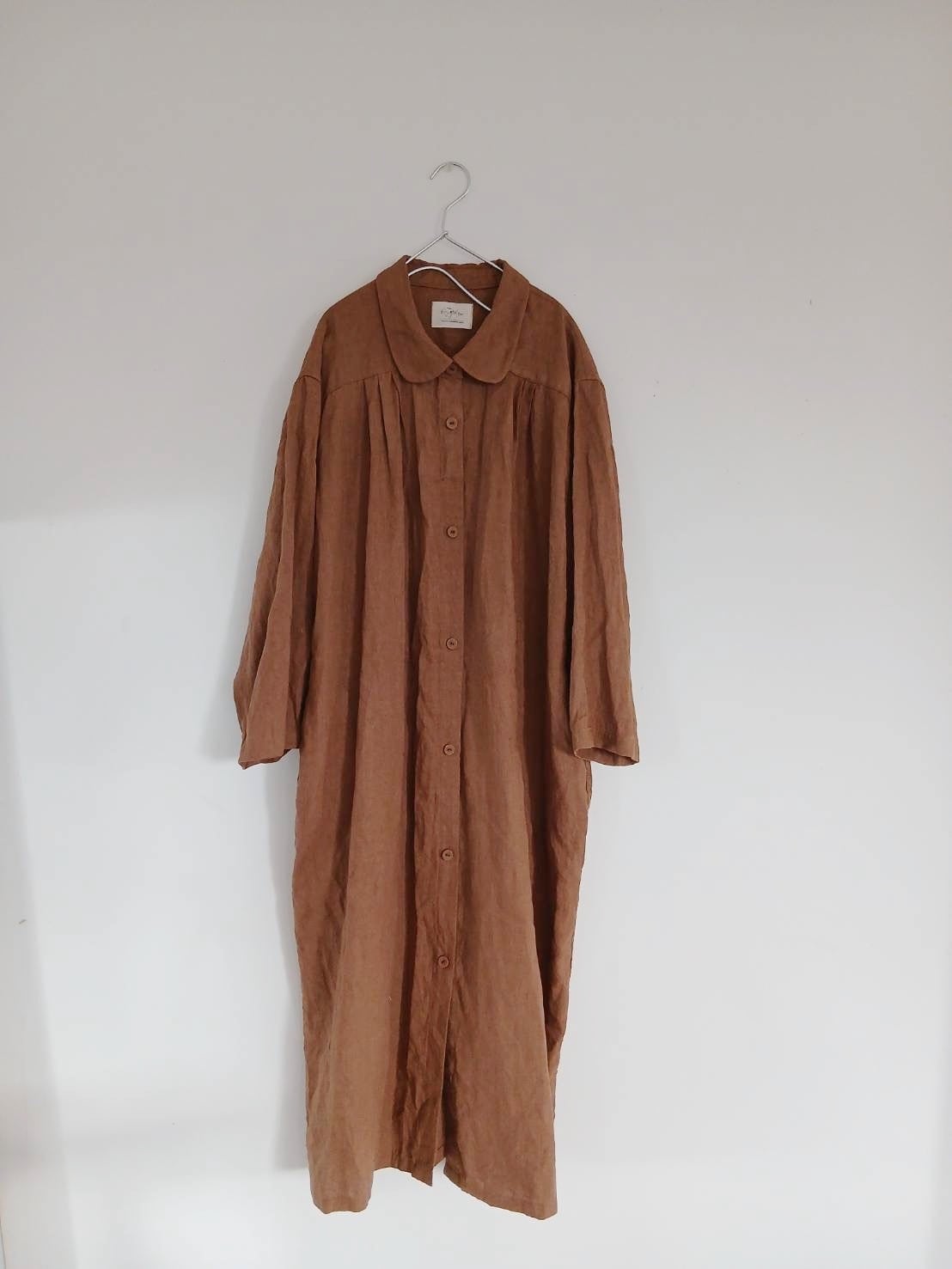 largecollar coat op 柿渋