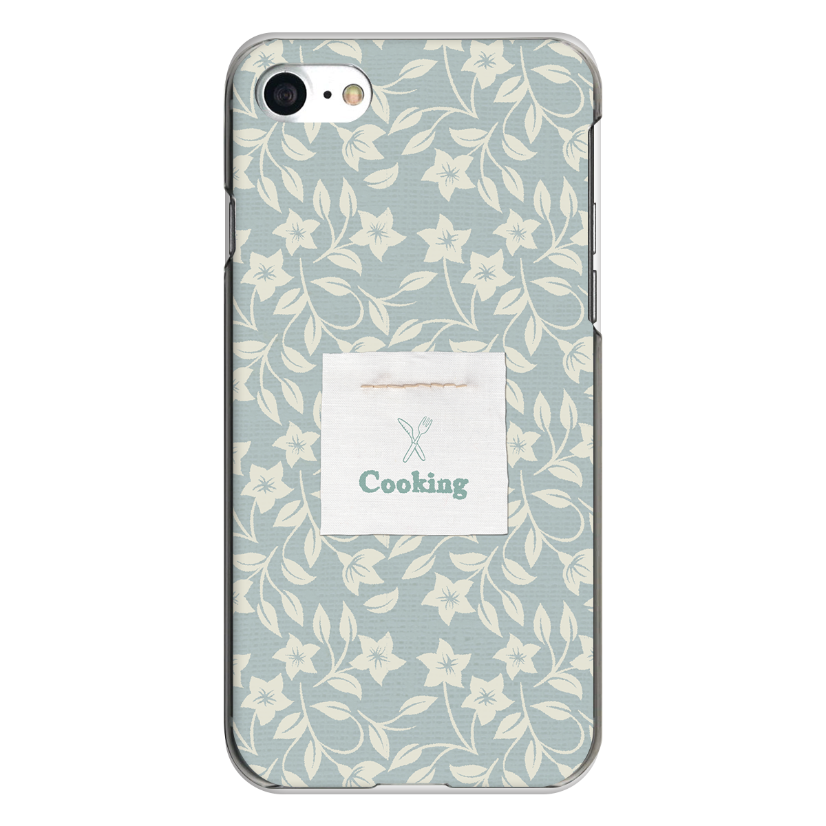 iPhone対応 スマホ ハードケース クリア 唐草グリーン モダン デザイナーズ 【iPhone17 / iPhone16e / AQUOS / Xperia 他 iPhone / Android ほぼ全機種対応】 |desr2830