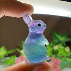 12.フローライトうさぎ・インテリア