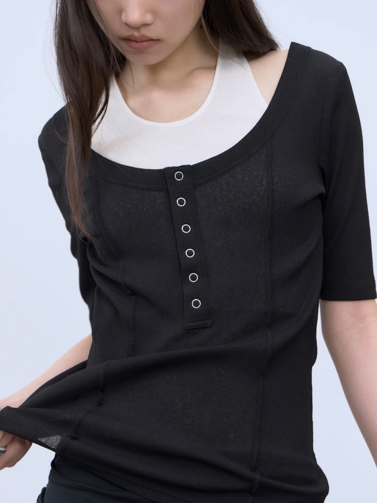 【26SS】THINGS THAT MATTER シングスザットマター /トップス / HALTER DESIGN LAYERED TOPS - 10