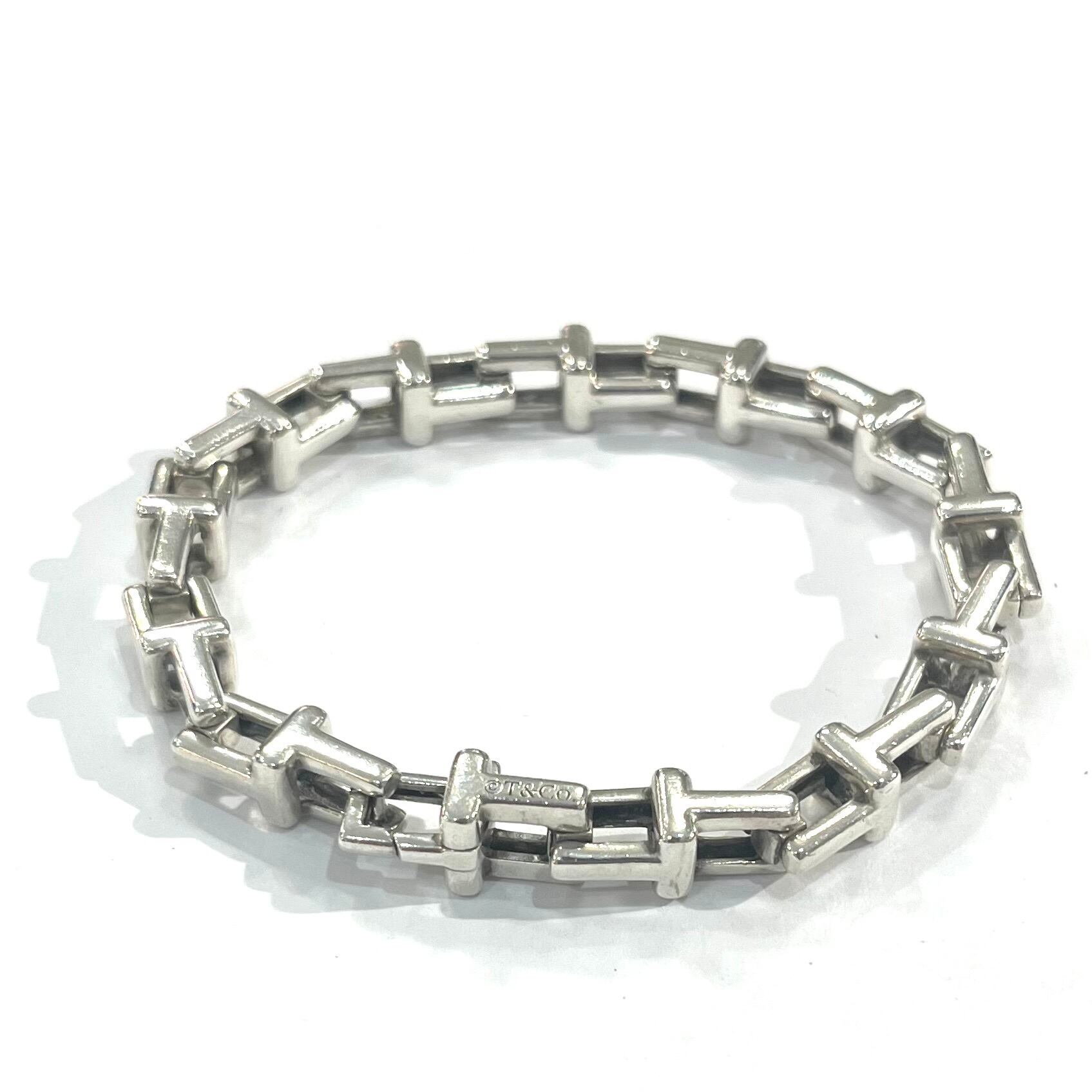 激レア【TIFFANY&CO. 】2573 ボリューム 重厚感Tモチーフ リンク