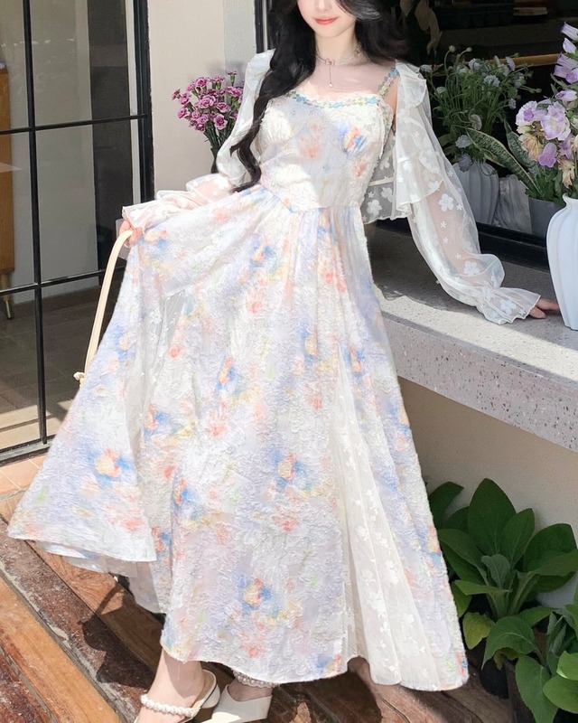 パステルガーデンレースワンピース 2508562
