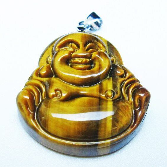 イエロータイガーアイ ペンダント 布袋様 タイガーアイ 一点物 メール便可 [M便 1/20] 112-11465