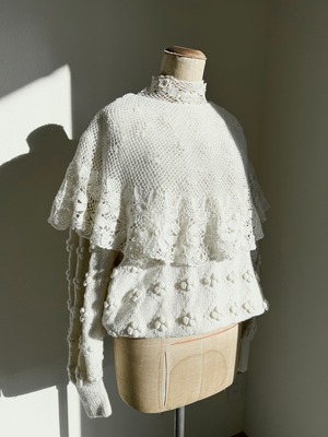 vintage bib collar knit