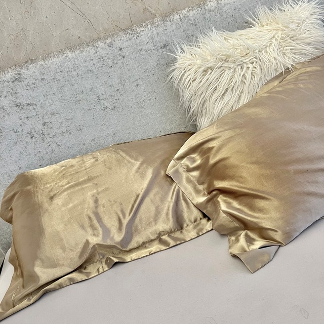 Satin pillow cover