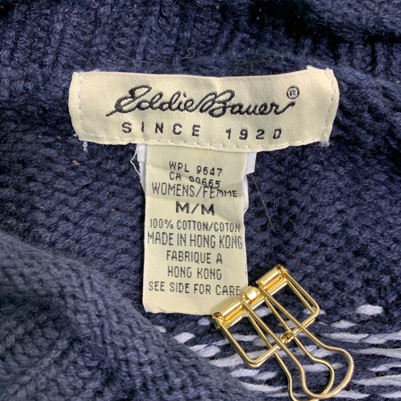 Eddie Bauer ニット セーター Mサイズ エディーバウアー 総柄 