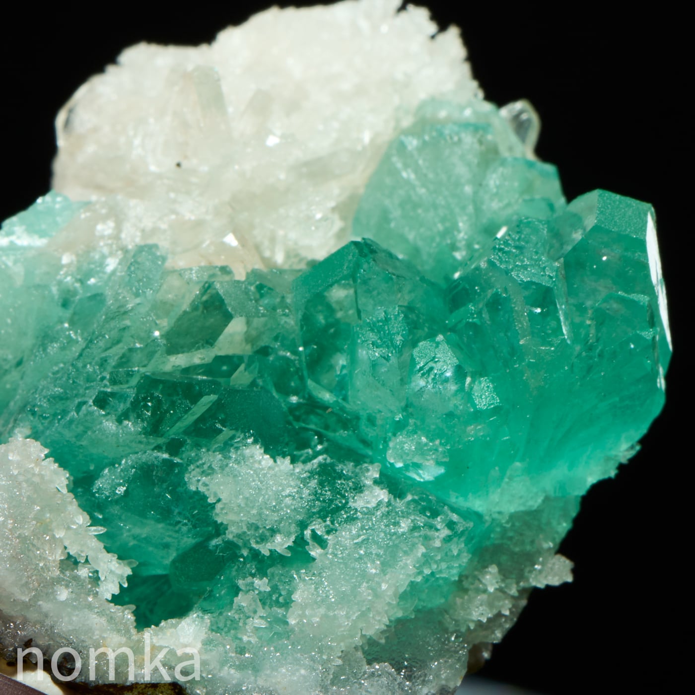 グリーンアポフィライト(AAA)原石台付(インド産)16.2g ngem-0028 | nomka