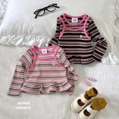 韓国子供服 / 26Autumn / 〖取寄〗second moment / マンゴーフリルTシャツ / キッズ服 / 女子服 *XS~JL*