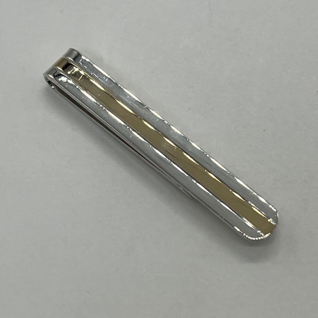 ティファニー TIFFANY&CO ゴールドライン ネクタイピン コンビ