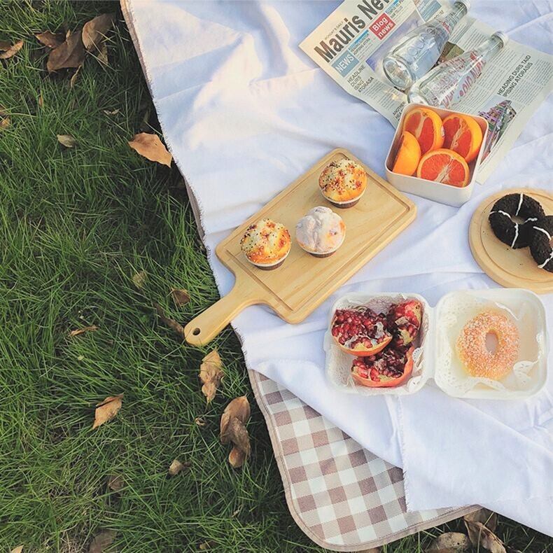 送料無料 Let Sピクニック レジャーシート マット 防水 洗える 折り畳み アウトドア ギンガムチェック キャンプ おしゃピク 可愛い おしゃれ 雑貨 Lamitte Deco トレンド 韓国ファッション ショップ Base店