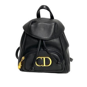 Christian Dior ディオール CDロゴ リュック レザー ブラック 11251-202309
