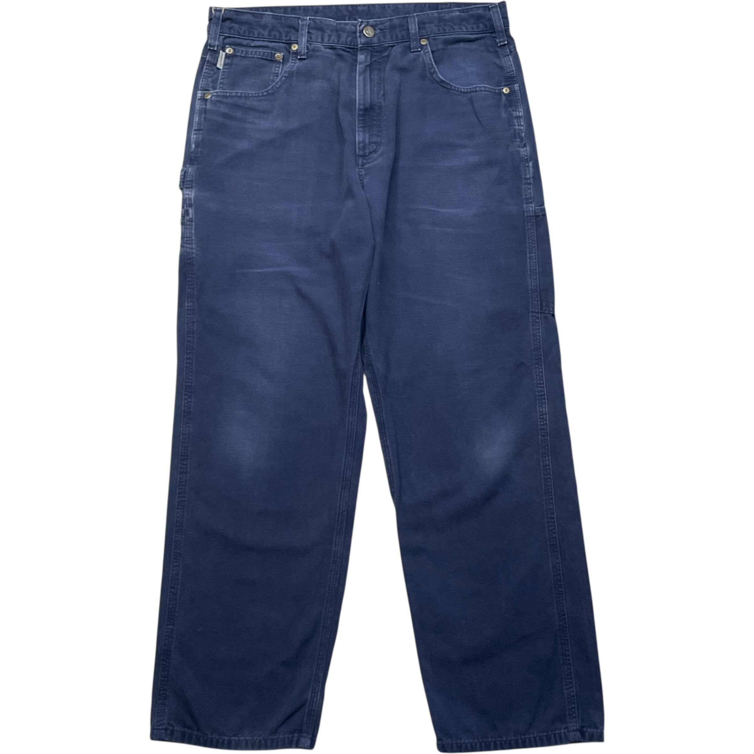 《実寸 W35L31》 Carhartt カーハート ペインターパンツ ワークパンツ ネイビー no.8856