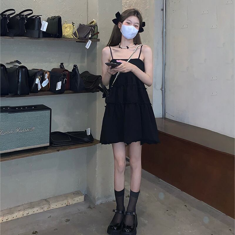 ドレス サマースカート Aライン 大人ガーリー スウィート キュート カジュアル ふわふわ 夏物 萌量不足50674967505