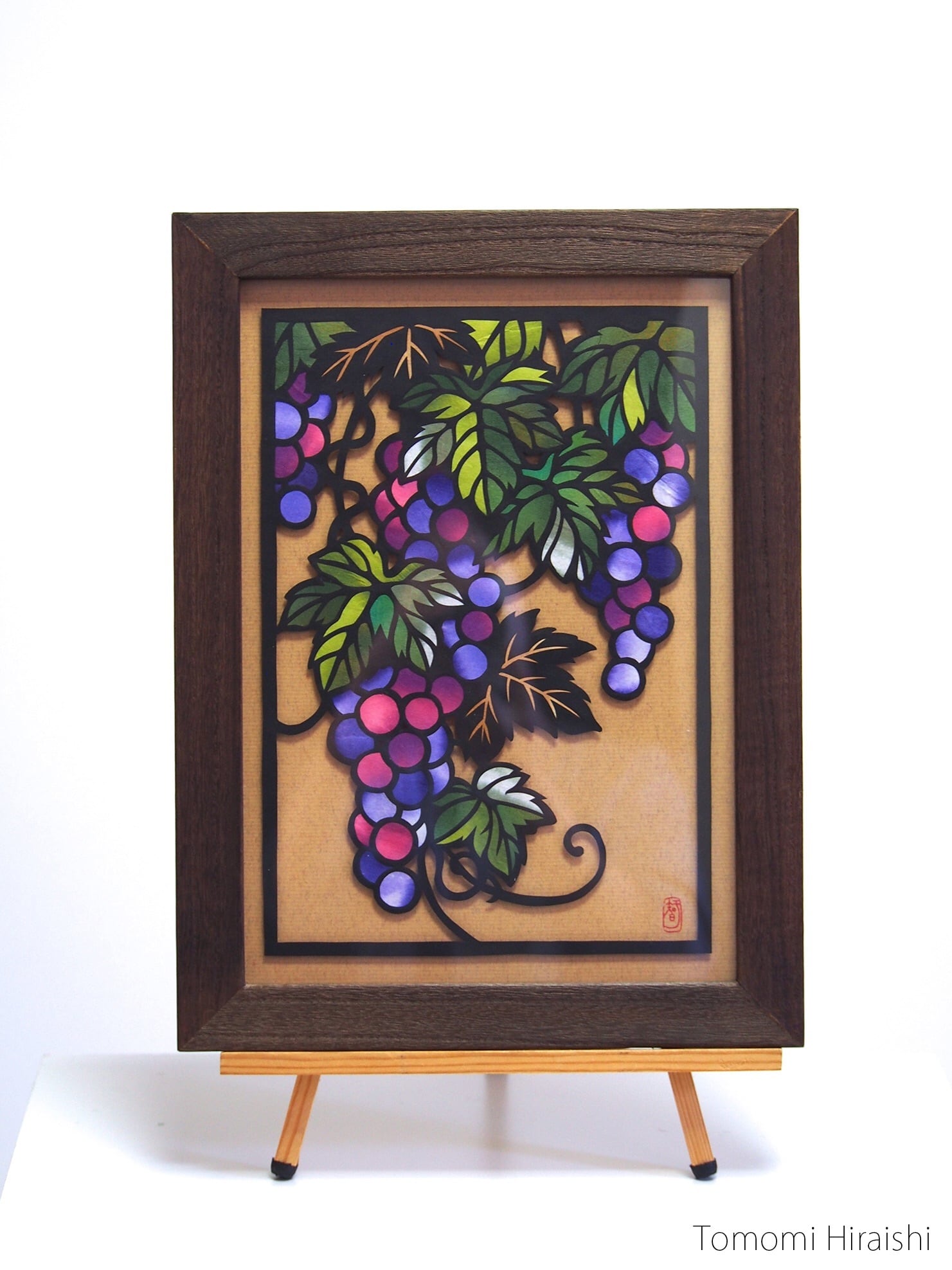 切り絵原画 葡萄 平石智美online Shop