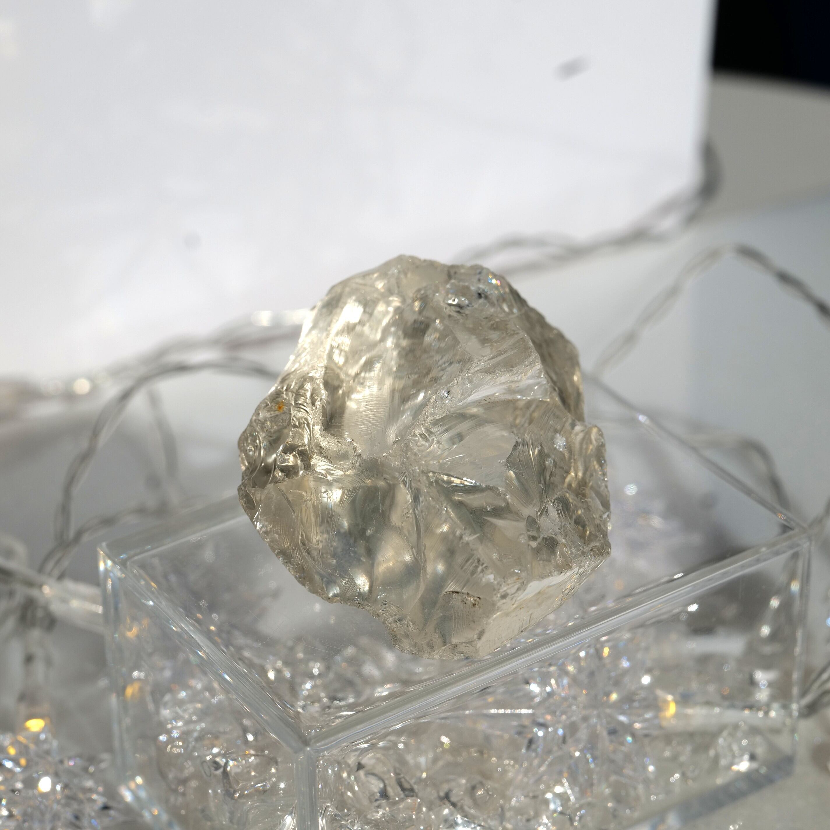 【太陽意識とレムリア叡智を統合する覚醒の水晶】アイスレムリアンシードクリスタル（シトリン） G1_2