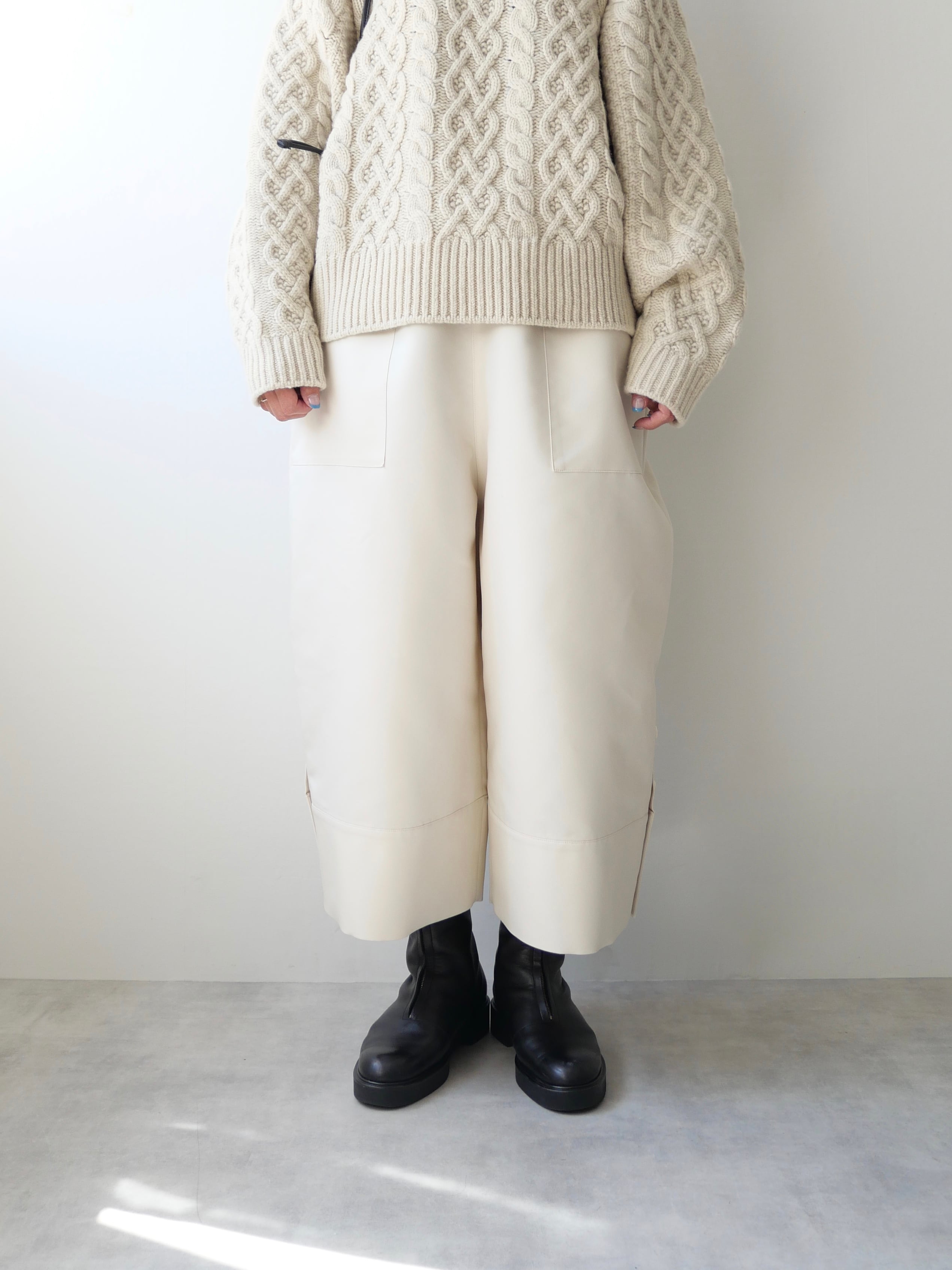 TENNE HANDCRAFTED MODERN / overall pants(CREAM)