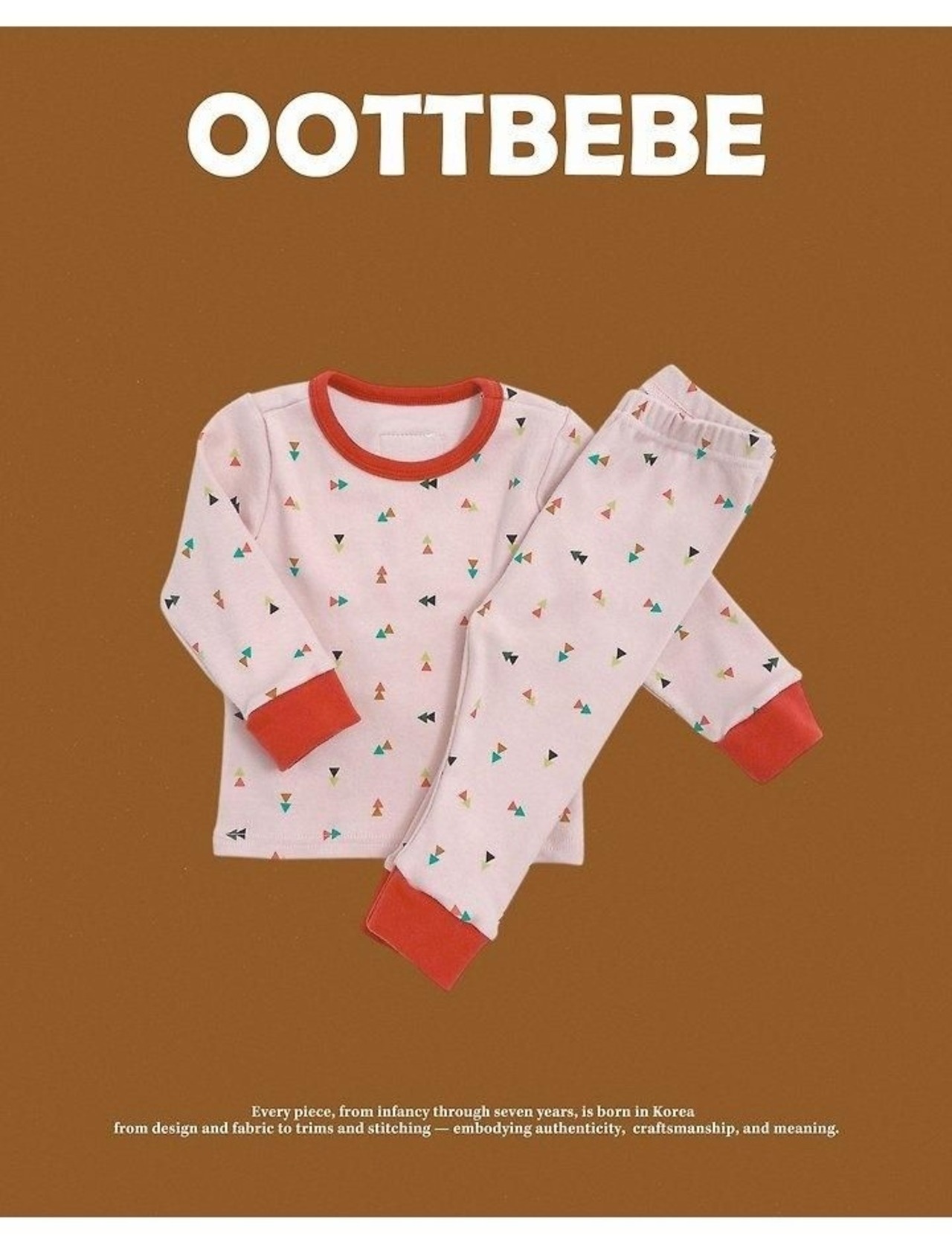 韓国子供服 / 26winter / oottbebe / さんかくしかくルームウェア / ベビー&キッズ / 冬服 *XS~XL*