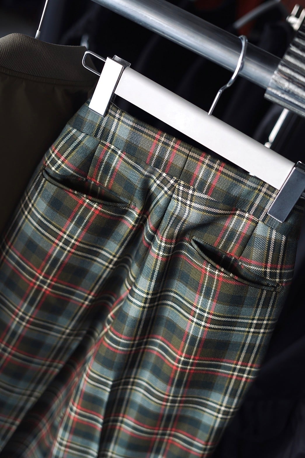 FUMIKA_UCHIDA / TARTAN PLAID ADJUSTABLE BELTED PANTS (PLAID FUMIKA_UCHIDA / TARTAN PLAID ADJUSTABLE BELTED PANTS (PLAID