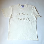 送料無料☆NAVY-YARD　ロゴTシャツ　アイボリー