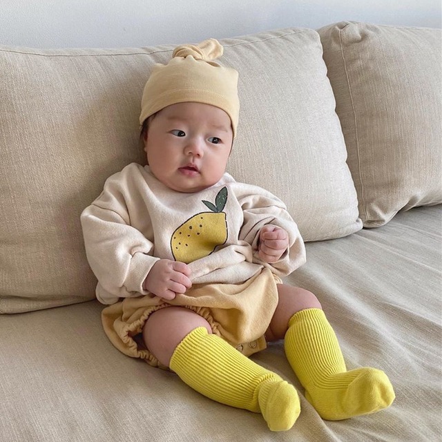 スプリングオータムプリント柄セーター ショーツ 帽子 春物 秋物 ブルマー 超面白いベビーショップ37008088868