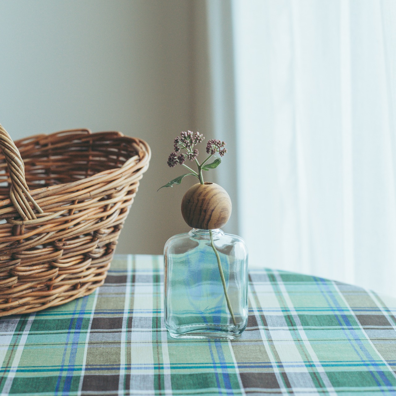 Flower vase clear glass
