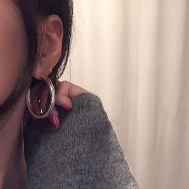 Chunky hoop pierce A00020