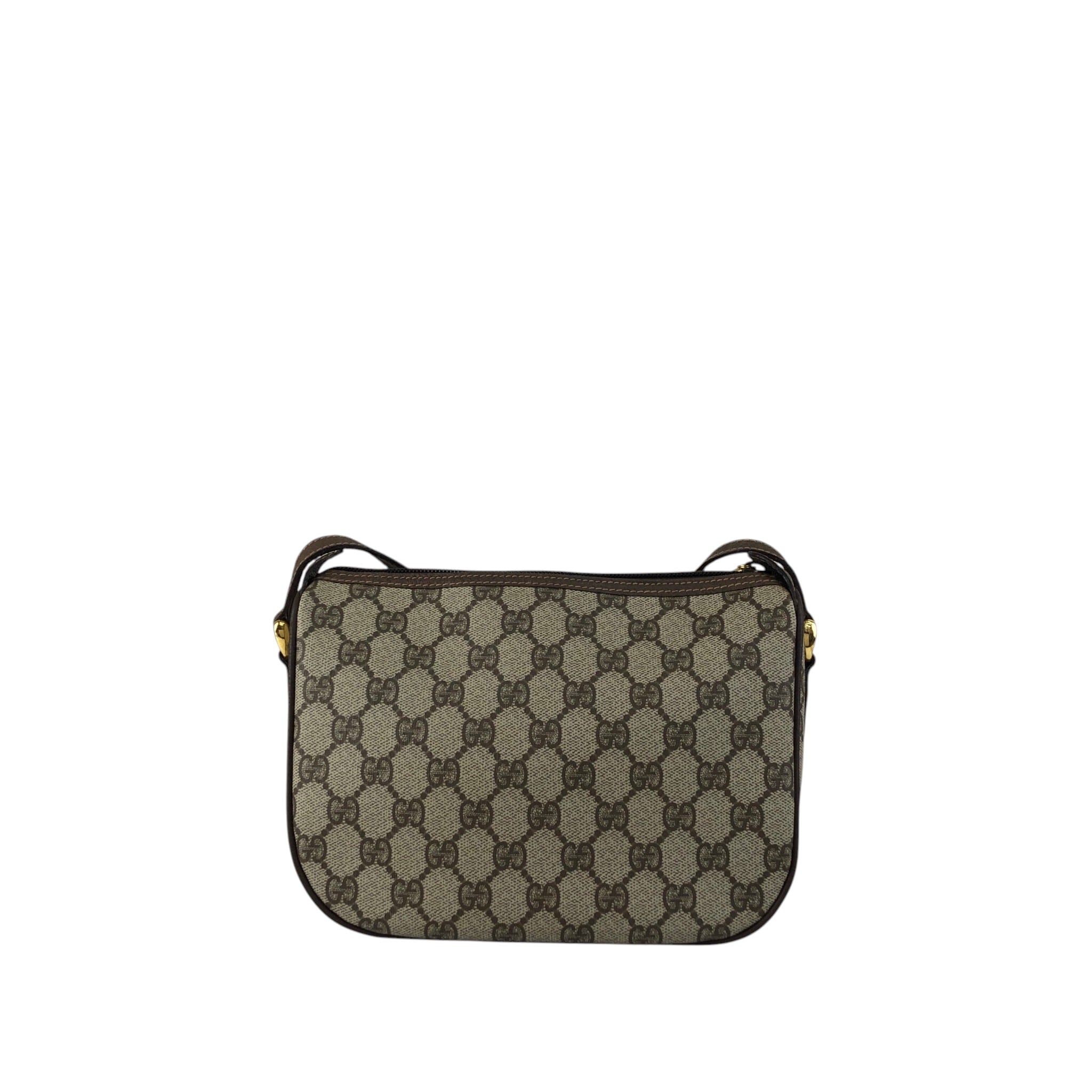 GUCCI グッチ シェリーライン ショルダーバッグ ベージュ PVC レザー