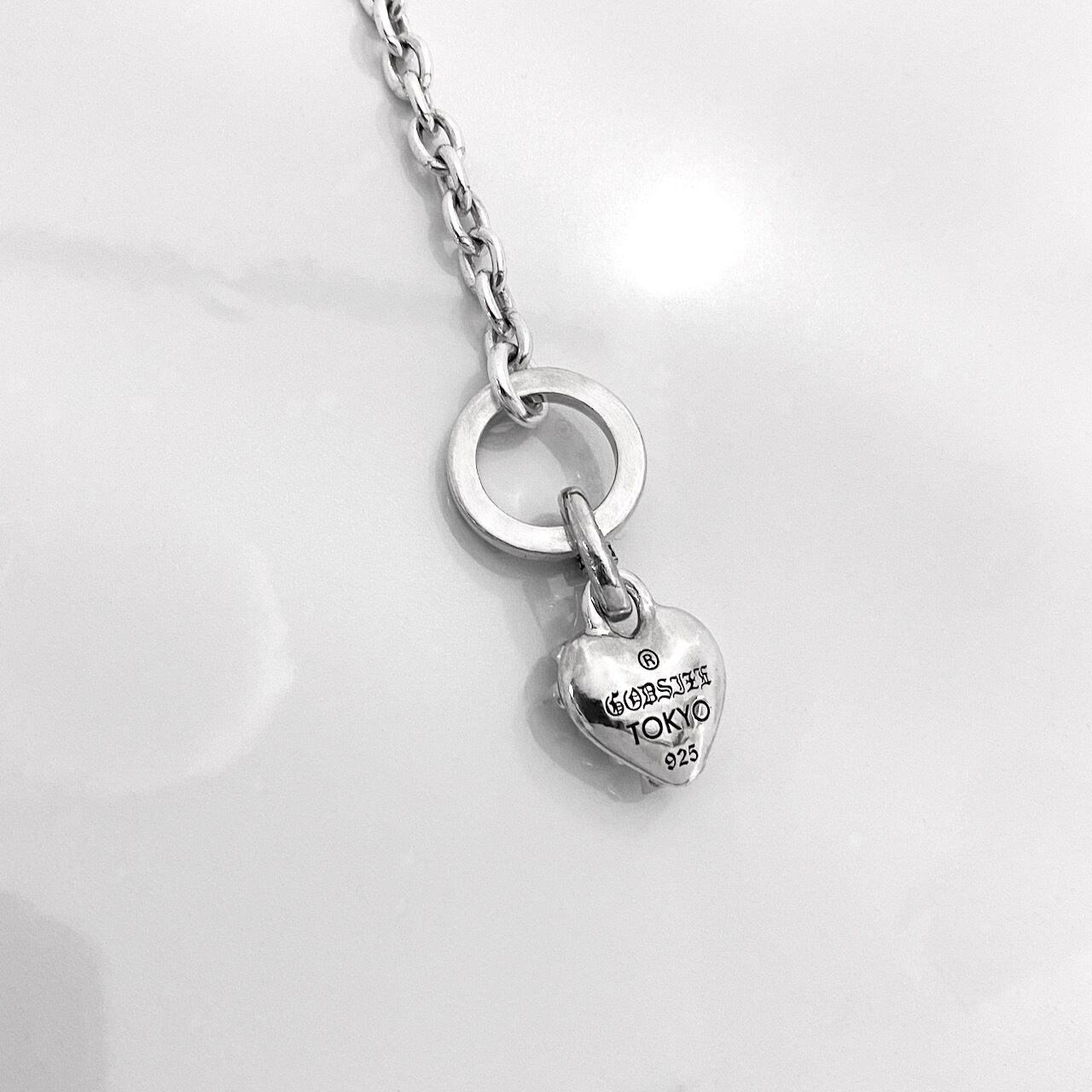 SPIKE:HEART NECKLACE T-BAR / スパイクハートTバーネックレス | GODSIZE