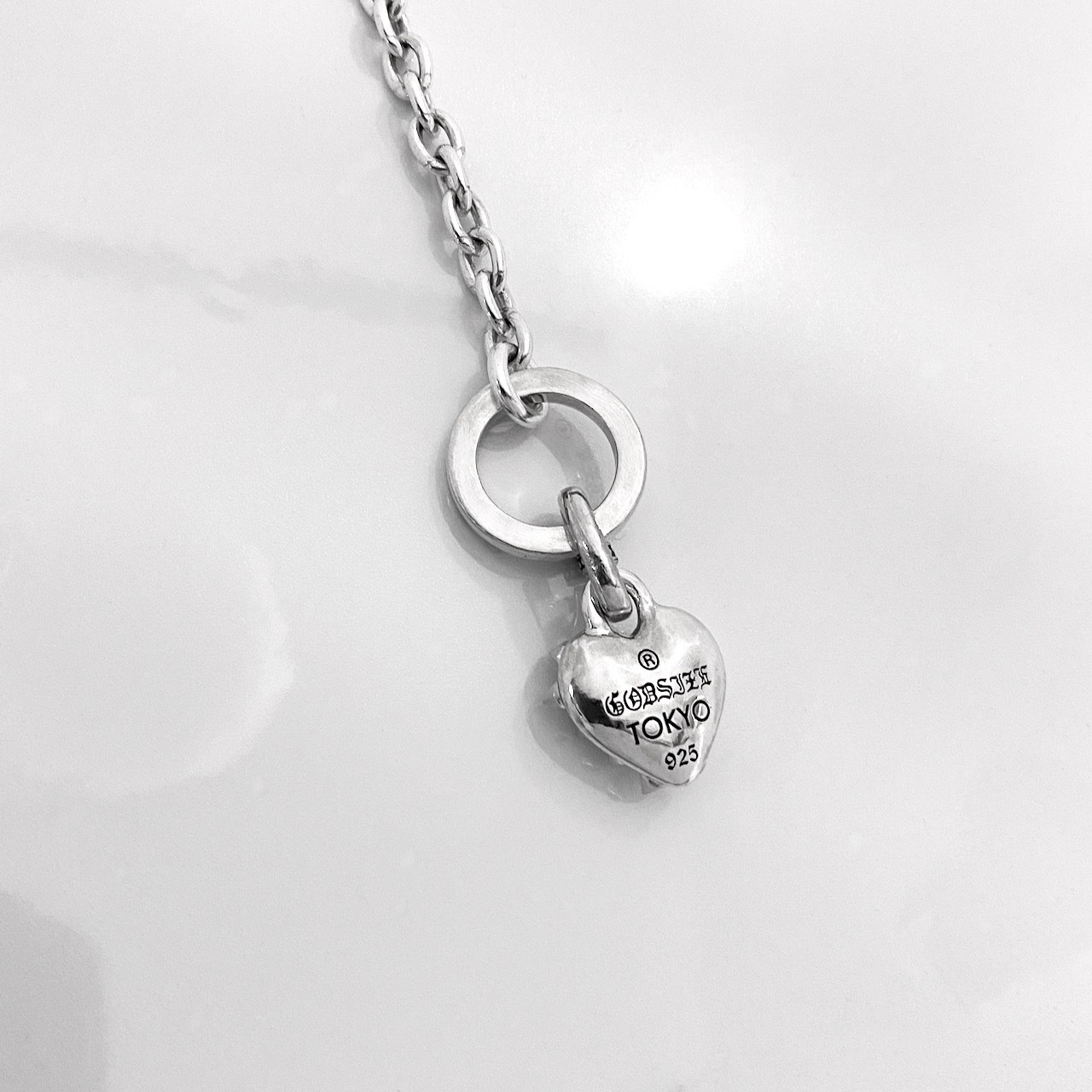 SPIKE:HEART NECKLACE T-BAR / スパイクハートTバーネックレス