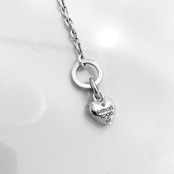 SPIKE:HEART NECKLACE T-BAR / スパイクハートTバーネックレス